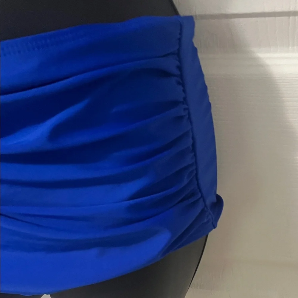 Blue Ruffled Bikini Set - Picture 3 of 6